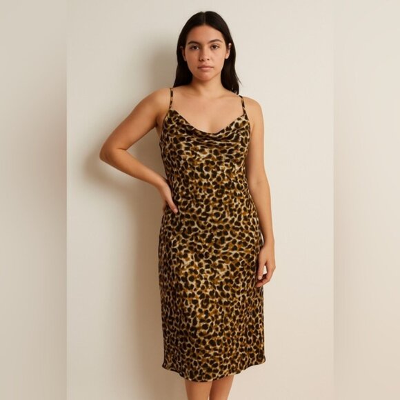 Rebecca Minkoff Leopard Print Slip Dress – Size L - Picture 1 of 8